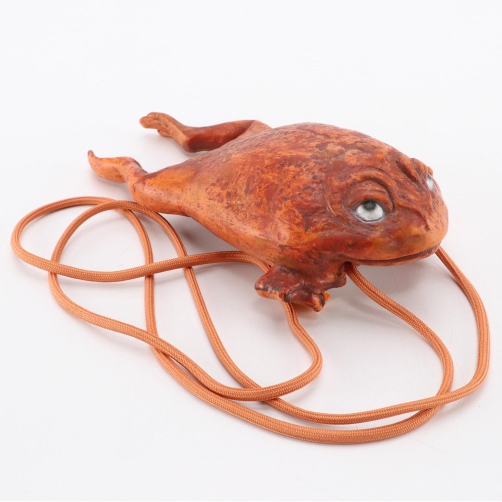 Unique Orange Frog Crossbody Bag